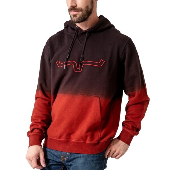 Kimes Ranch Hoodie NEW with men’s Tag XXL Layton 22 Dark Red 100% Cotton … - Picture 1 of 10